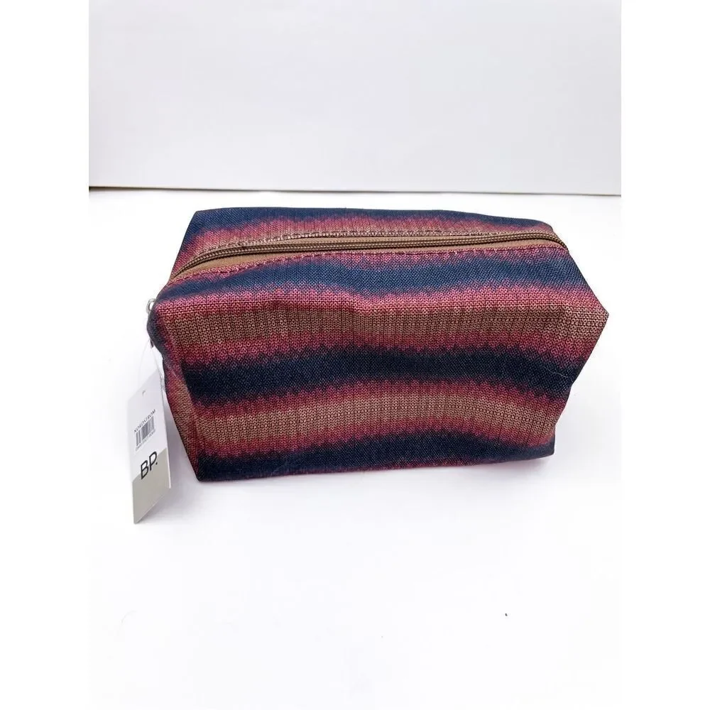 NWT BP. Loaf Canvas Pouch in Blue- Pink Multi at Nordstrom‎